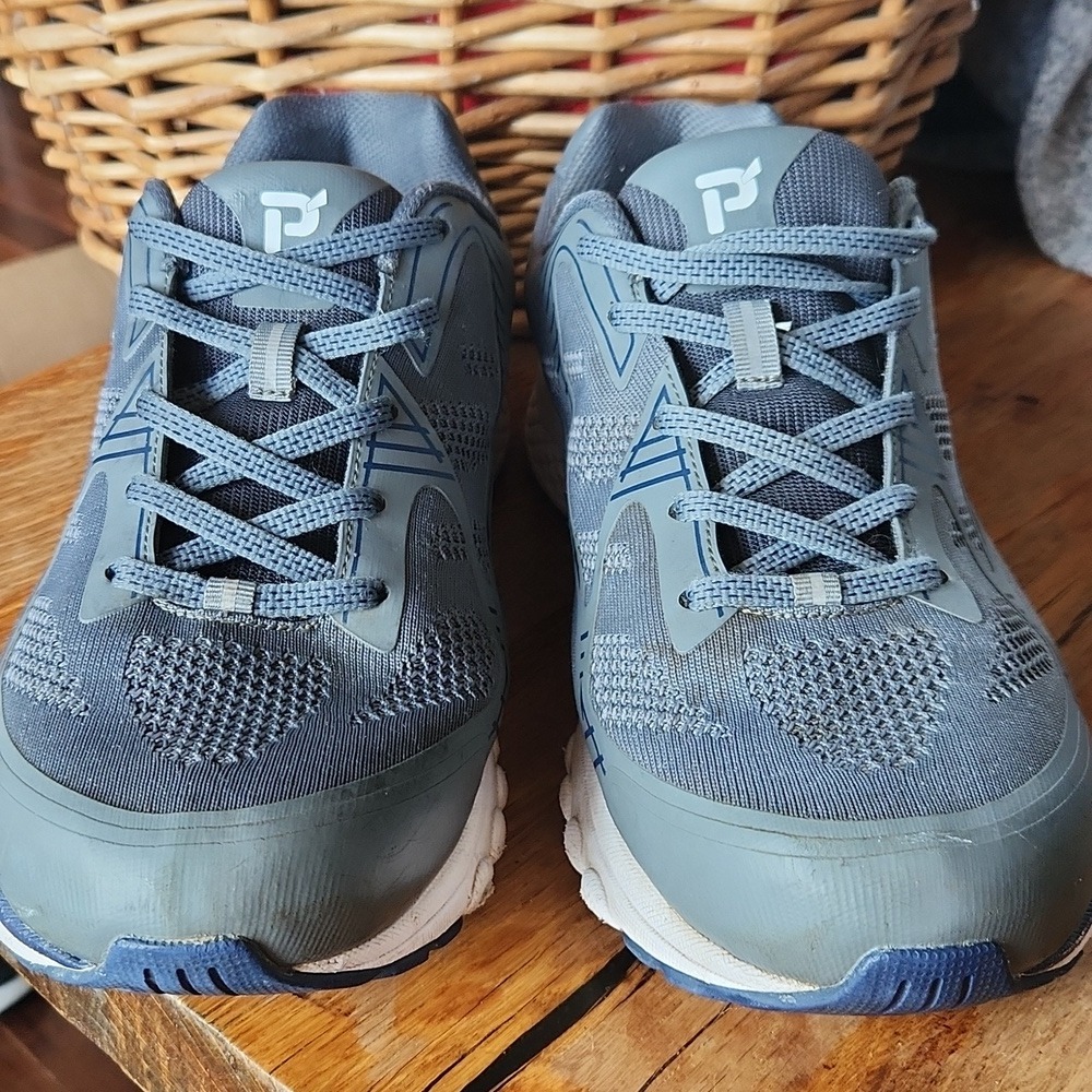 Propet One LT Gray Trainers Ortholite Gym Running Shoes Sneakers Gray sz 11 Wide - Picture 2 of 16